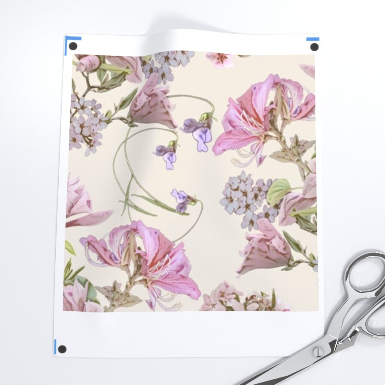 Pink Cream Victorian Spring Romantic Ivory Magenta Cherry Blossoms Orchid Blush Floral Antique Tulip Tree Custom Removable Wallpaper by Spoonflower Peel & Stick Wallpaper 2FT Wide
